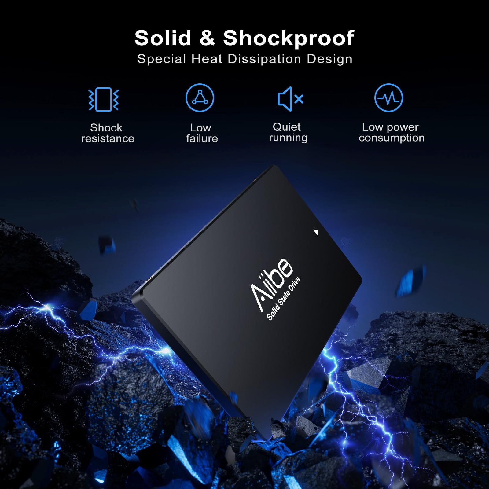 128GB Internal Solid State Drive 2.5 Inch SATA III SSD Up To 450MB/s PC