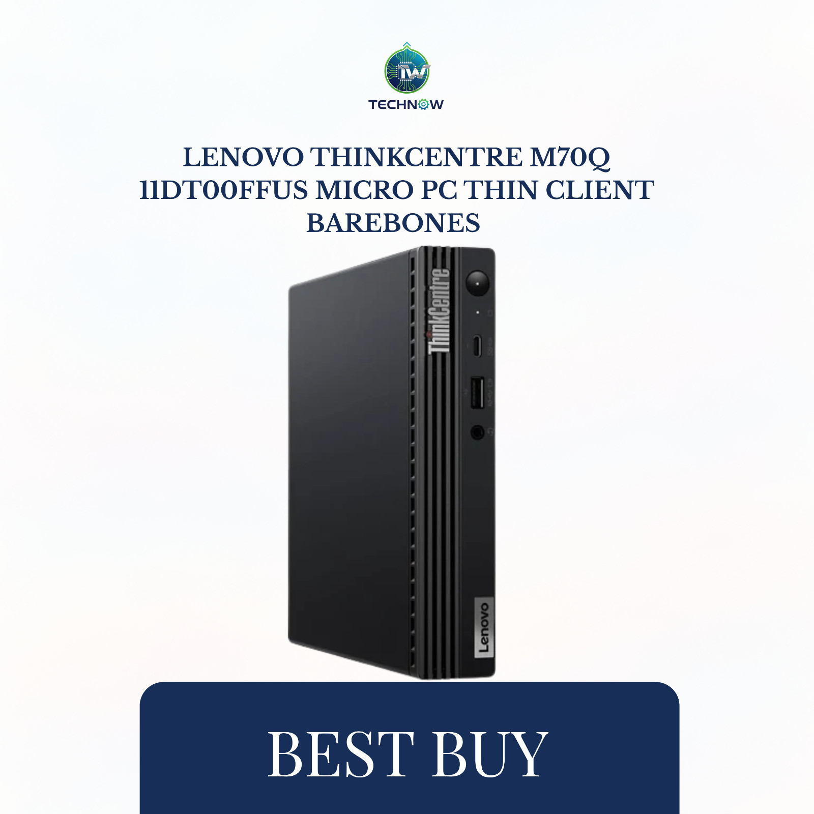 LENOVO ThinkCentre M70q 11DT00FFUS MICRO PC Thin Client BAREBONES SEE NOTES