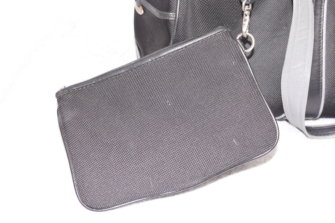 Tumi Briefcase Laptop Bag Ballistic Nylon Leather Trim Business Travel Commute