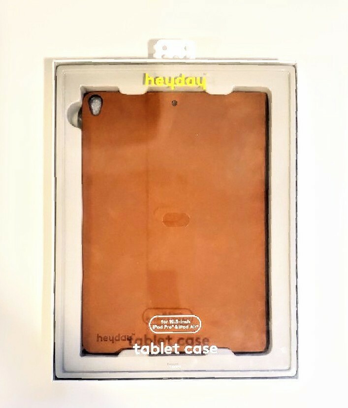 Heyday Tablet Case for Apple iPad 10.5″, Faux Suede – Tan(Brown), New