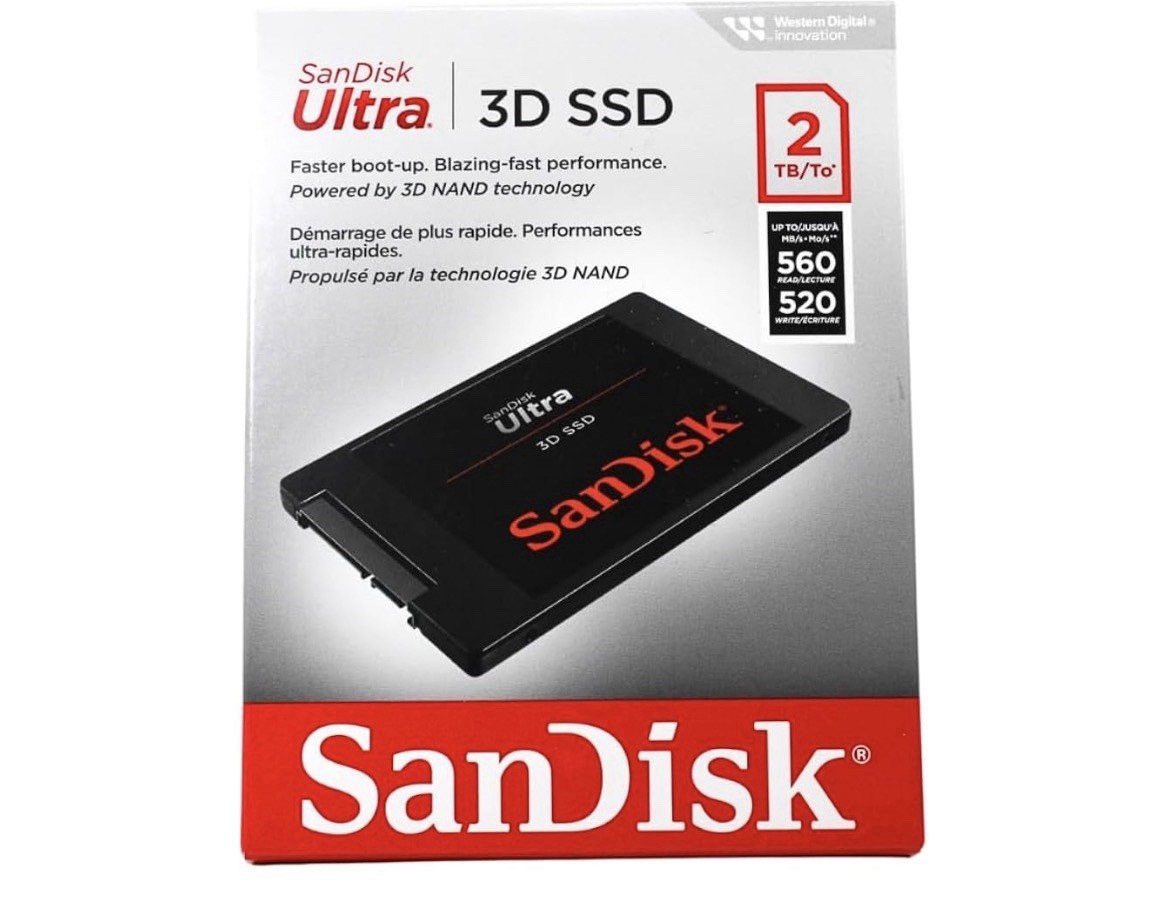 SanDisk Ultra 3D 1TB SSD 560MB/s Read 530MB/s Write Solid State Drive Unused