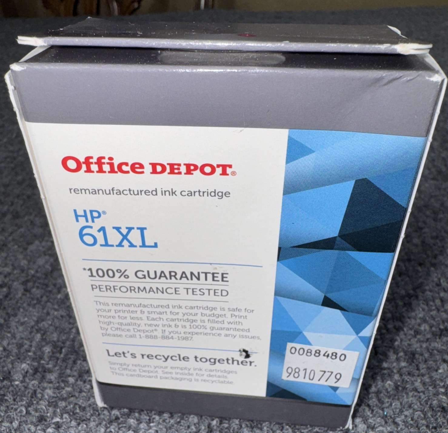 OFFICE DEPOT HIGH-YIELD INK CARTRIDGE FOR HP 61XL, CH563WN, OM05850 – BLACK