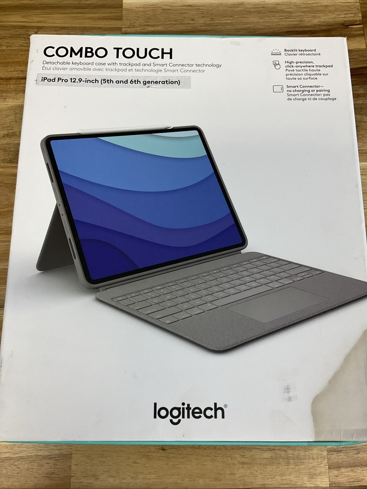 Logitech – Combo Touch Keyboard for Apple iPad Pro 12.9″ 5th & 6th Gen E633