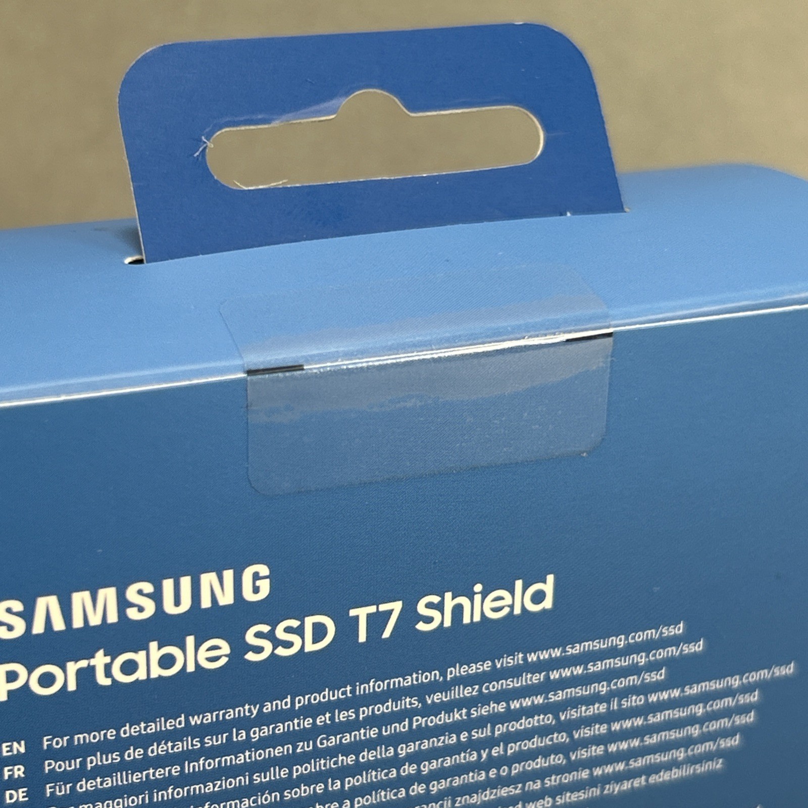 Samsung T7 Shield 2TB USB-C Portable External SSD – Blue (MU-PE2T0R) (SEALED)