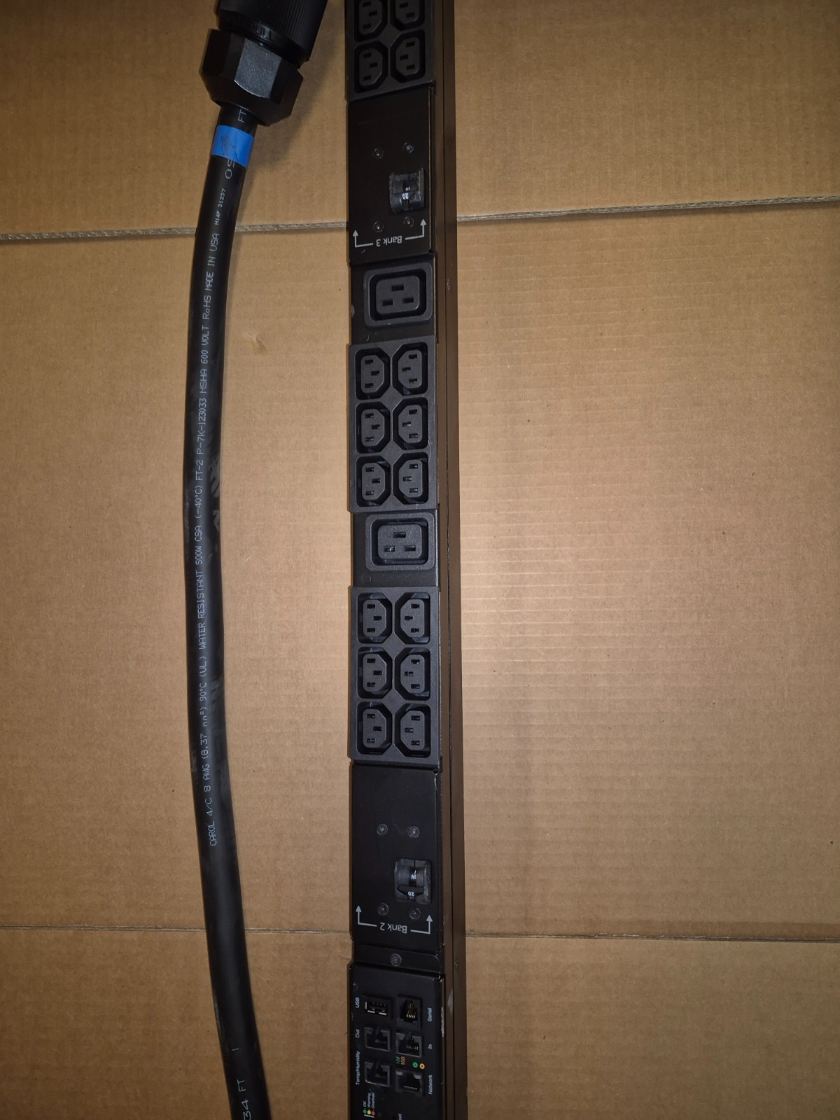 APC AP8868 Metered Rack PDU, ZeroU, 10.0kW, 208V, (36) C13 & (6) C19 Outlets