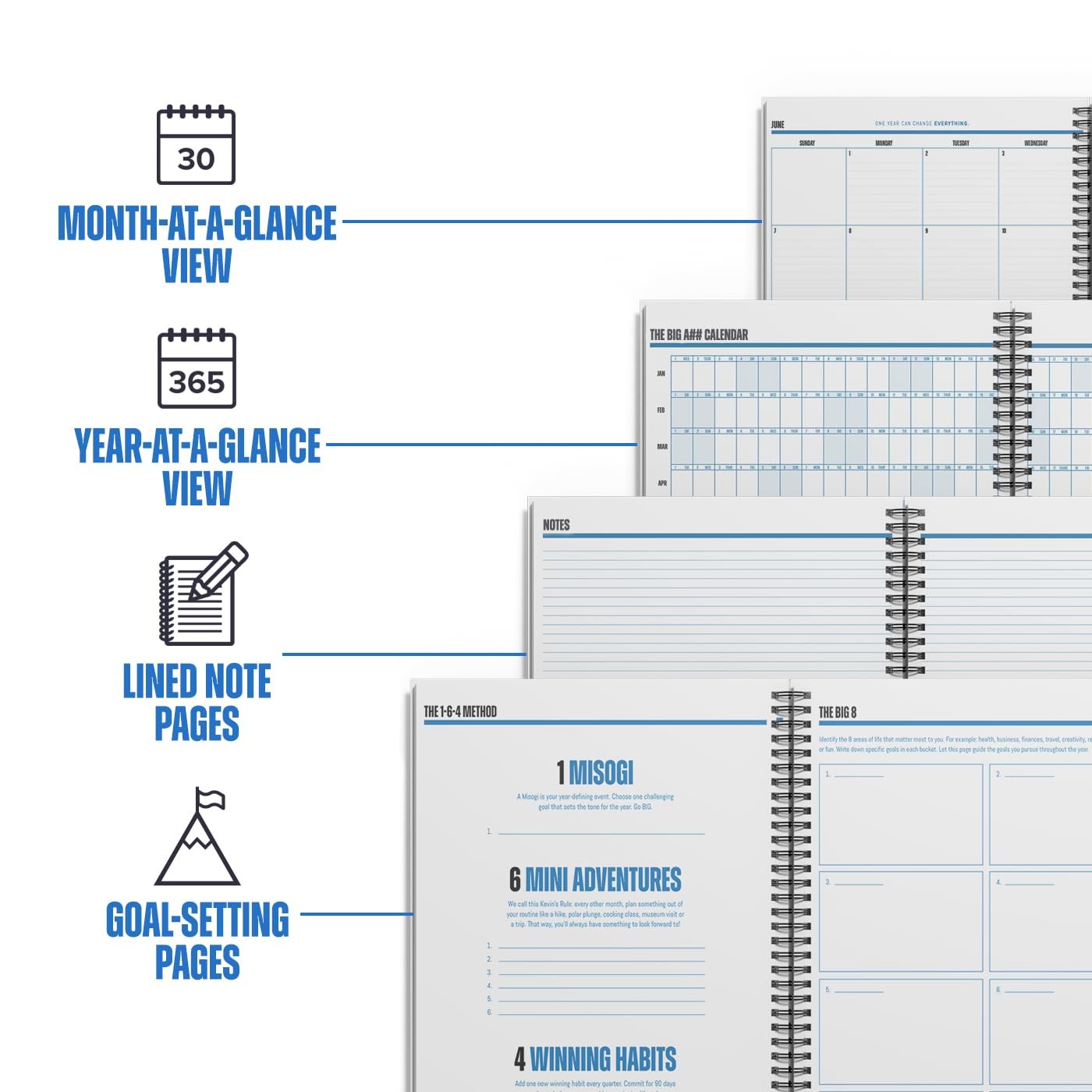 Academic Planner 11×14 Large Foldable Dry Erase June 2026 2027 Portable Class