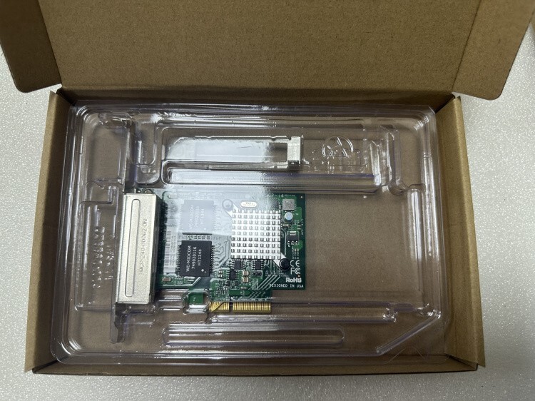 SUPERMICRO AOC-SGP-I4 (INTEL I350-T4V2) QUAD PORT Gigabit NIC w/BOTH BRACKETS