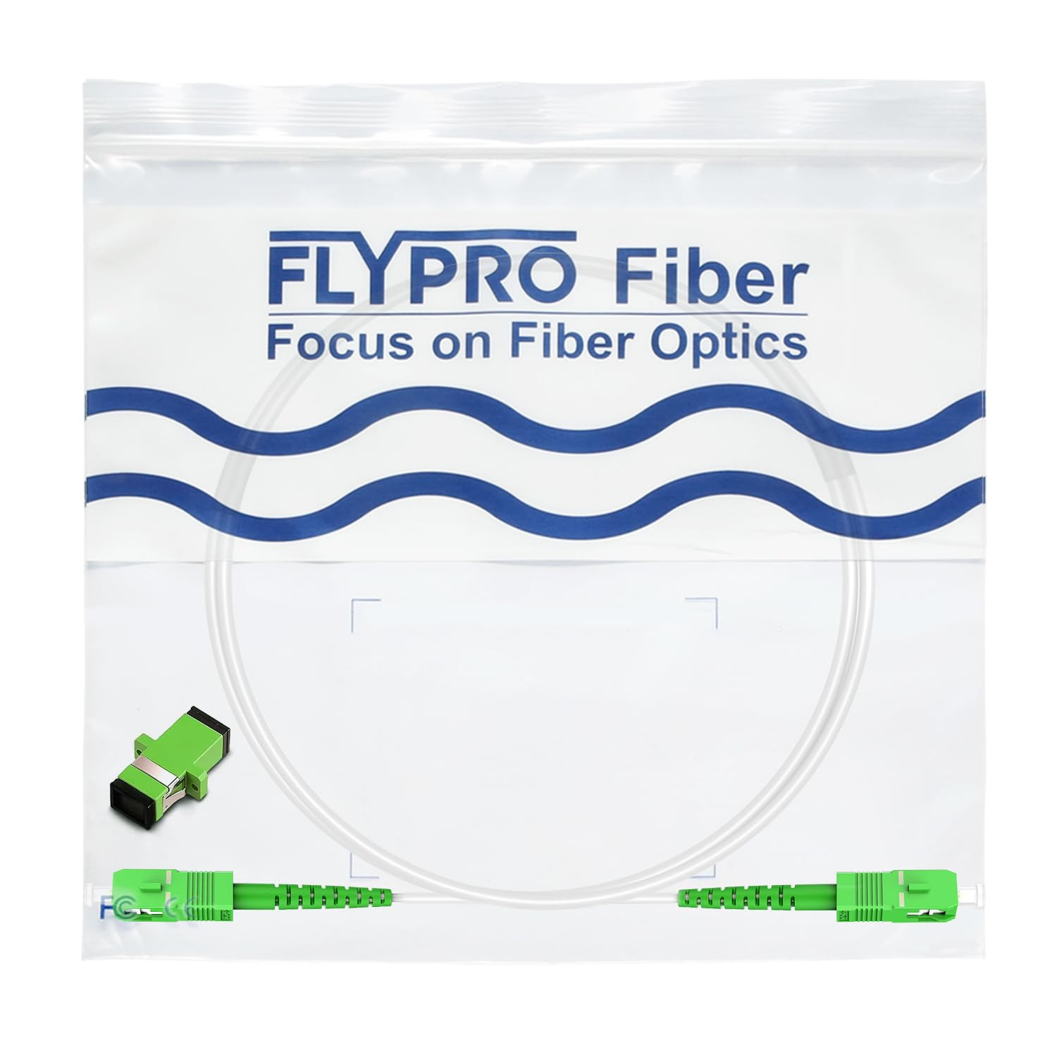 – OS2 SC/APC to SC/APC Fiber, 1M/3Ft Armored Fiber Optic Internet