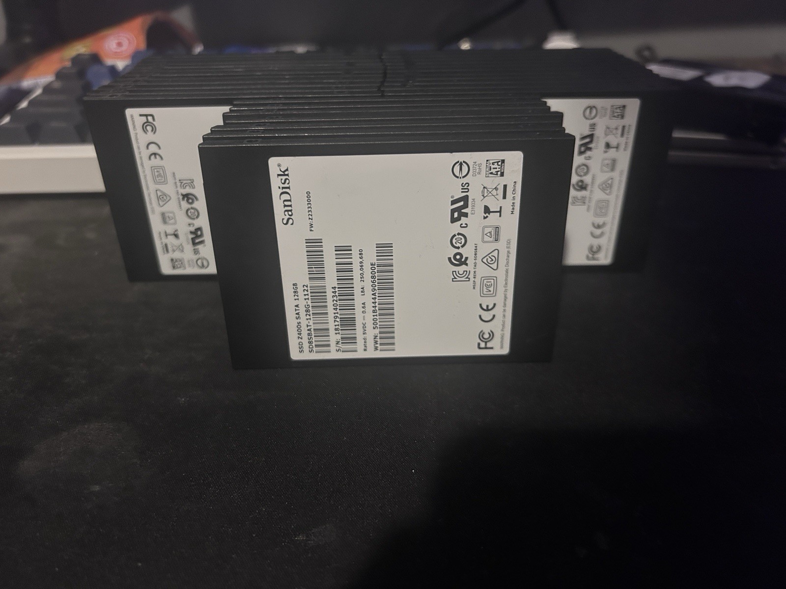 Lot of 5x SanDisk Z400s 120GB 2.5″ SATA SSDs – Mixed Health (20-40%) Budget Buil