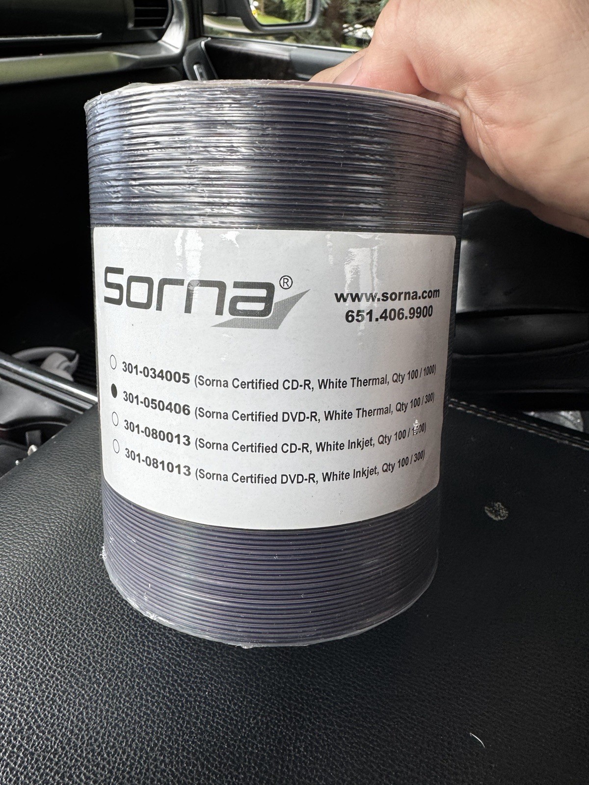 SORNA Filmx 300PK DVD-R – FDA Approved – White Thermal – 300 Pack