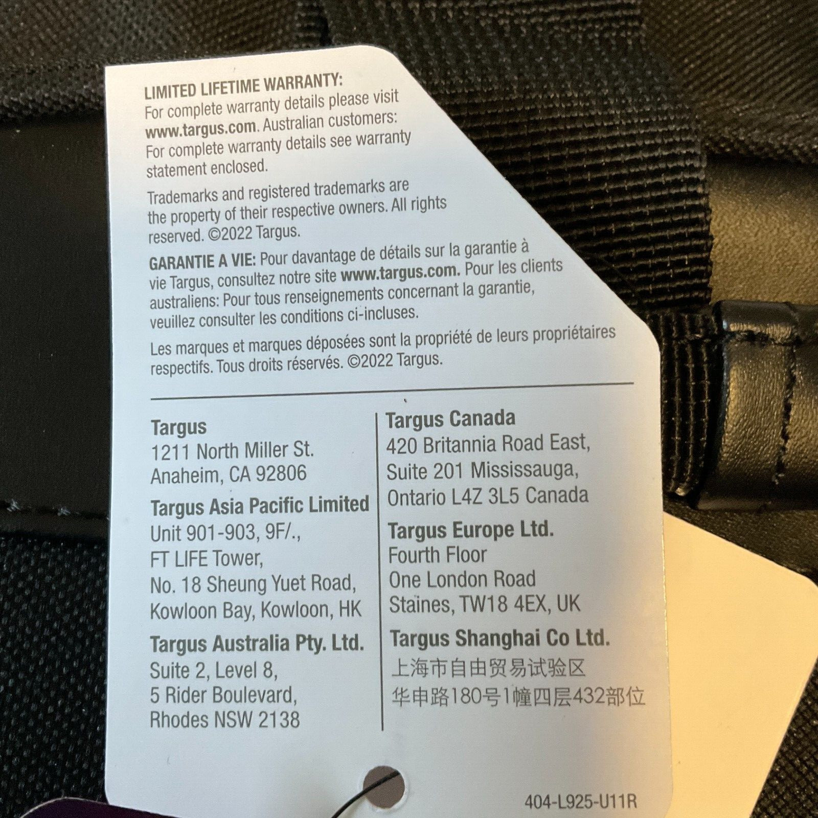 Targus Classic 15-16 Inch Laptop Bag Black Size 15.94 x 2.76 x 12.01