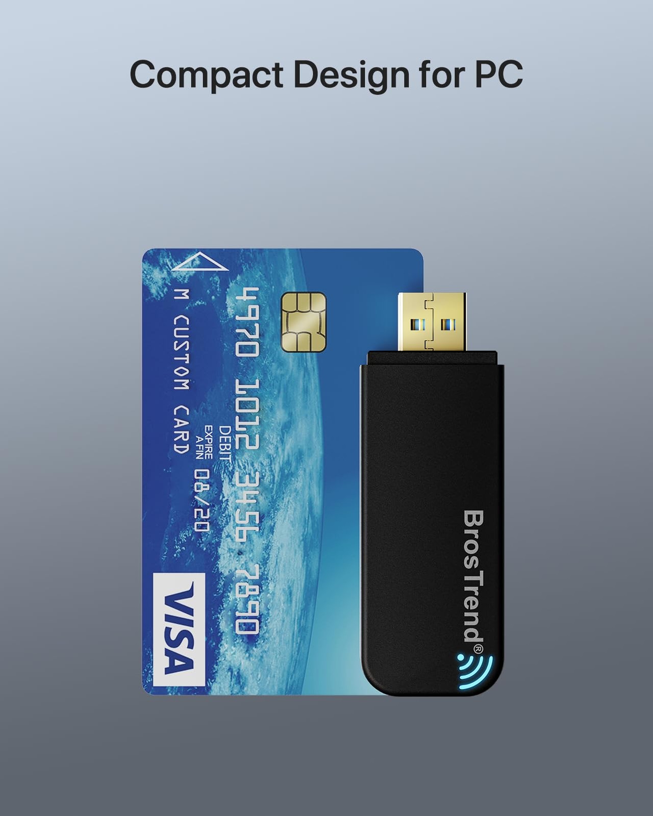 BrosTrend Linux USB WiFi Adapter AC1200 for 3.1 x 1.0 x 0.3 Inches, Black