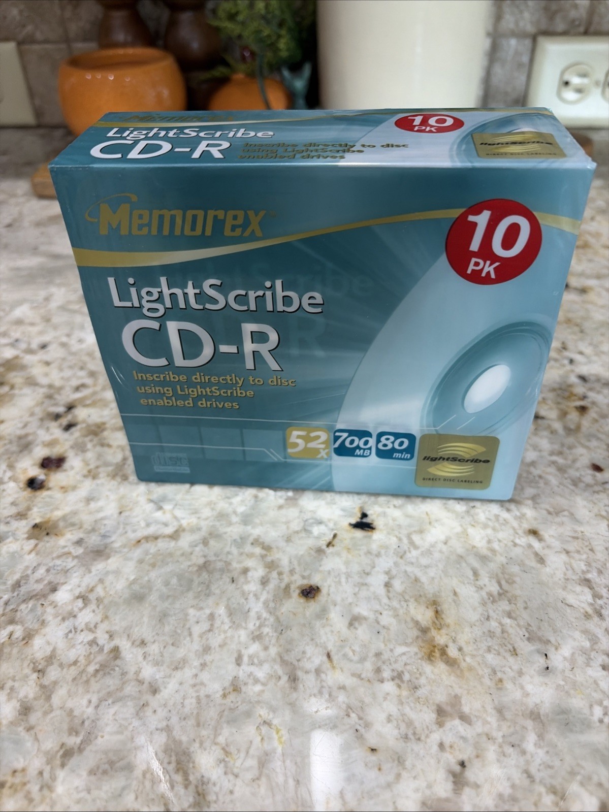 NEW Memorex LightScribe CD-R 52x 700mb 80 Minute Recordable Compact Disc 10-Pack