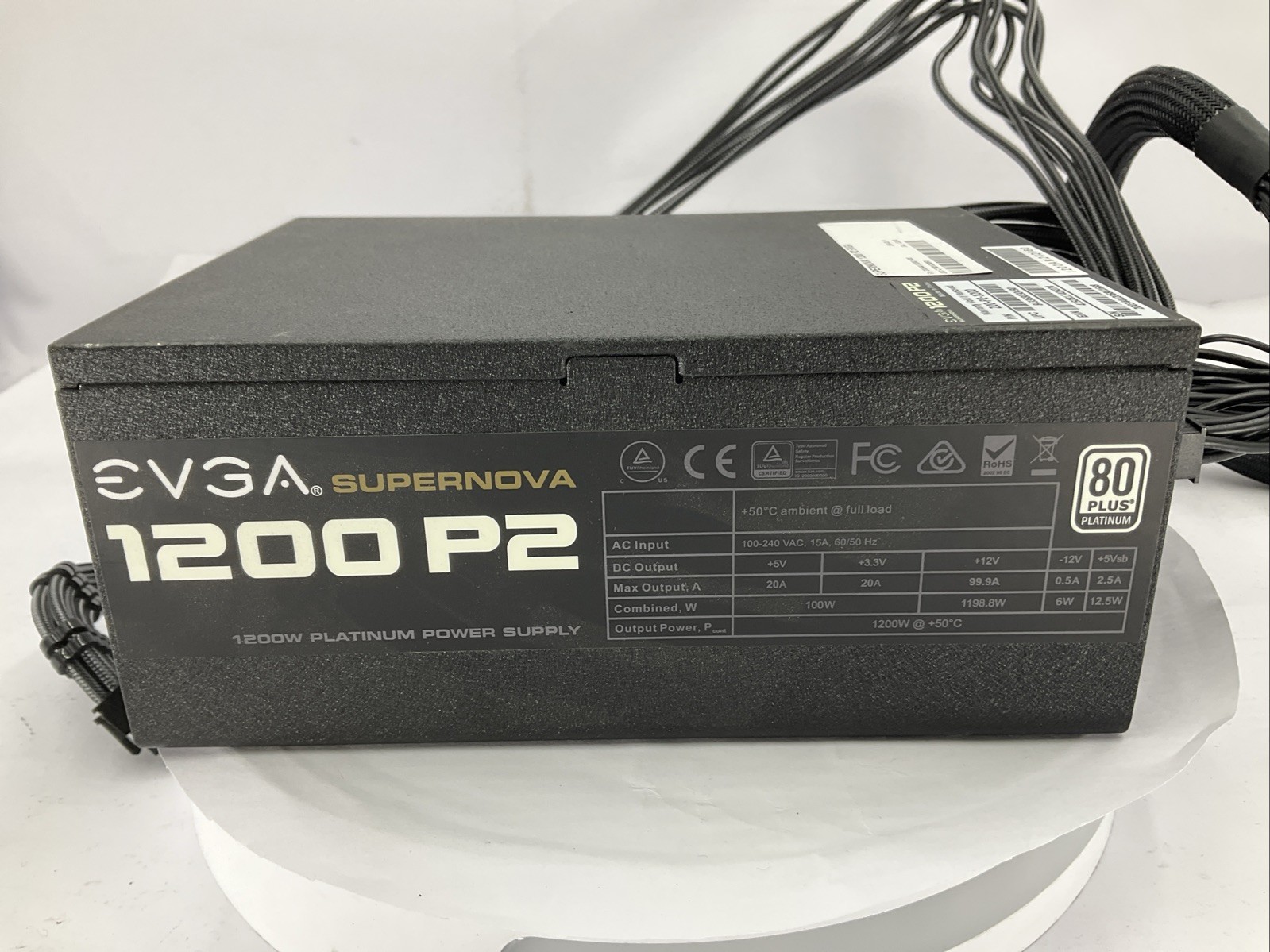 EVGA SuperNOVA 1200-P2 80+ Platinum 1200W Power Supply PSU 220-P2-1200
