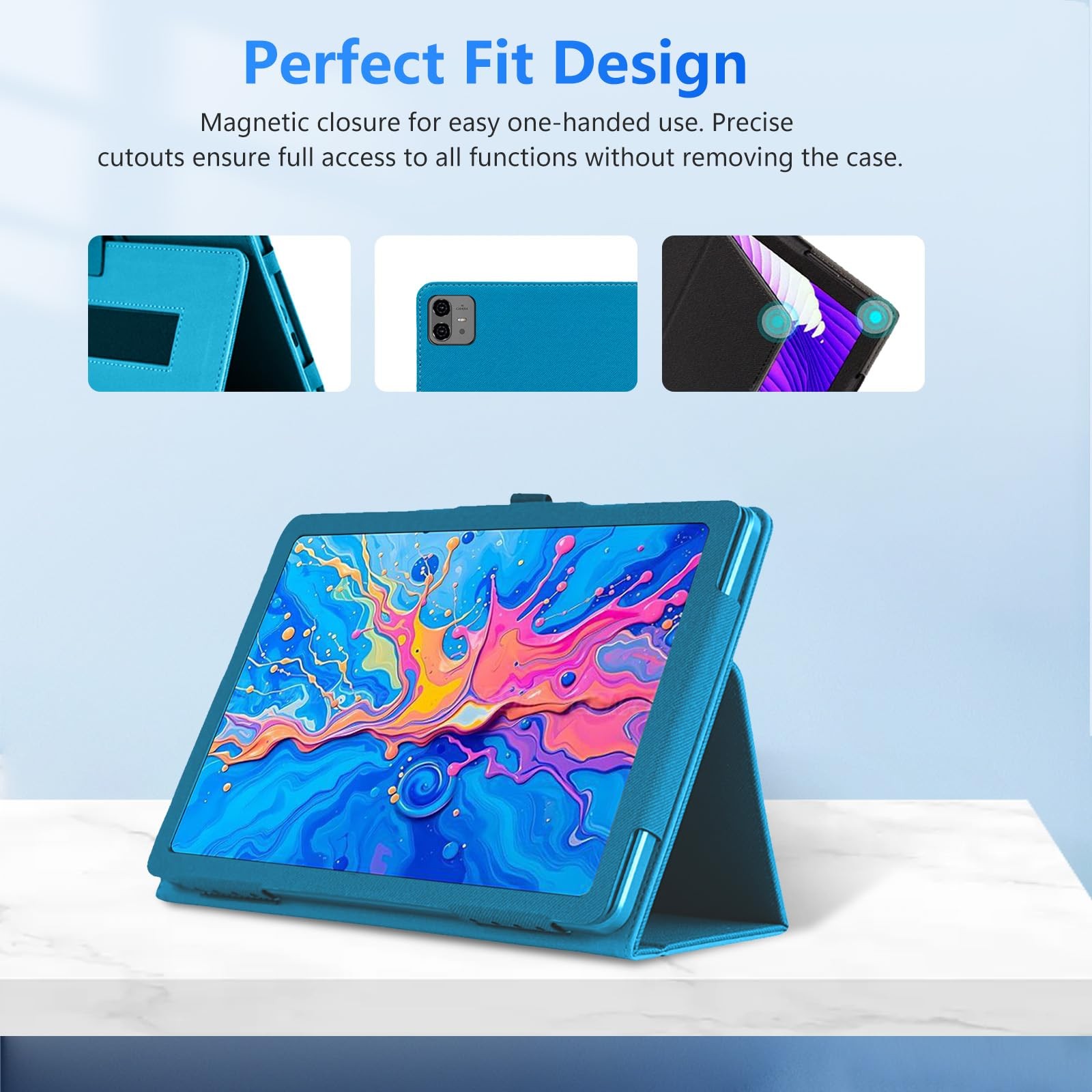 Case for Teclast ArtPad Pro 12.7-Inch Tablet – Business PU Leather Cover with…