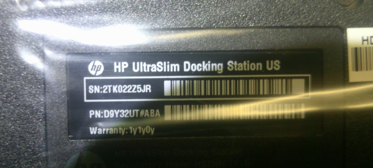 HP 2013 UltraSlim Docking Station D9Y32AA#ABA