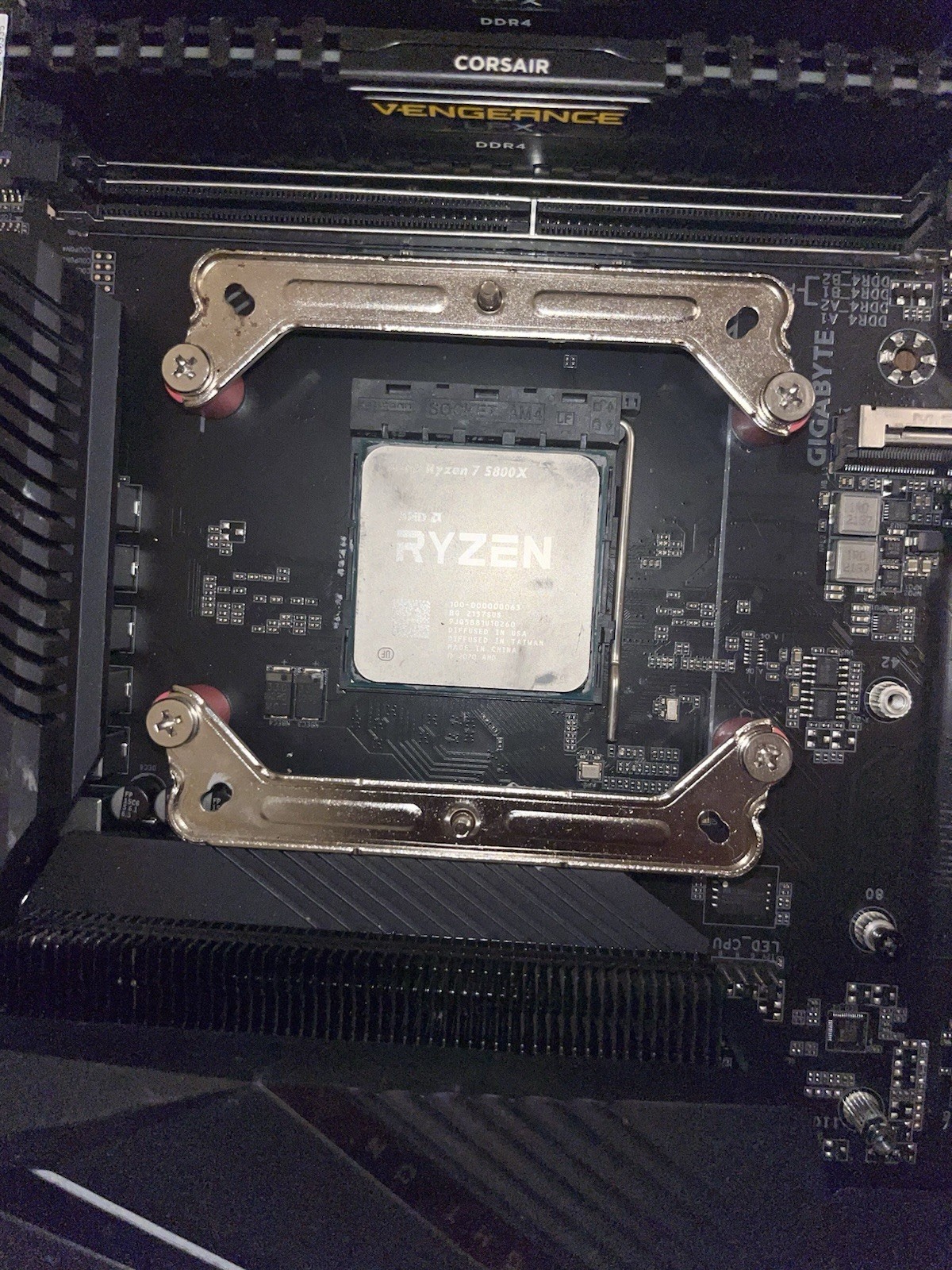 Gigabyte X570s Aorus Pro Ax Combo Ryzen 7 5800x + 16gb DDR4 3600 + CPU Cooler