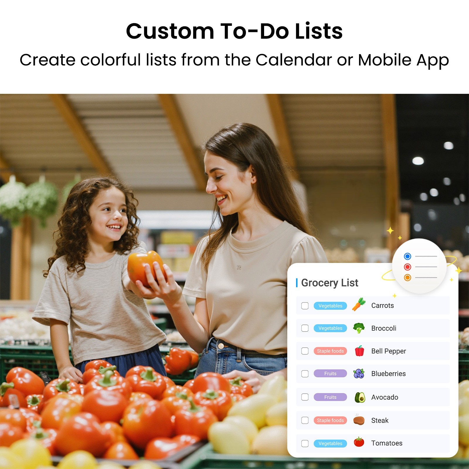 ApoloSign 15.6 inch Digital Calendar Smart Family Wall Planner(Factory Restored)