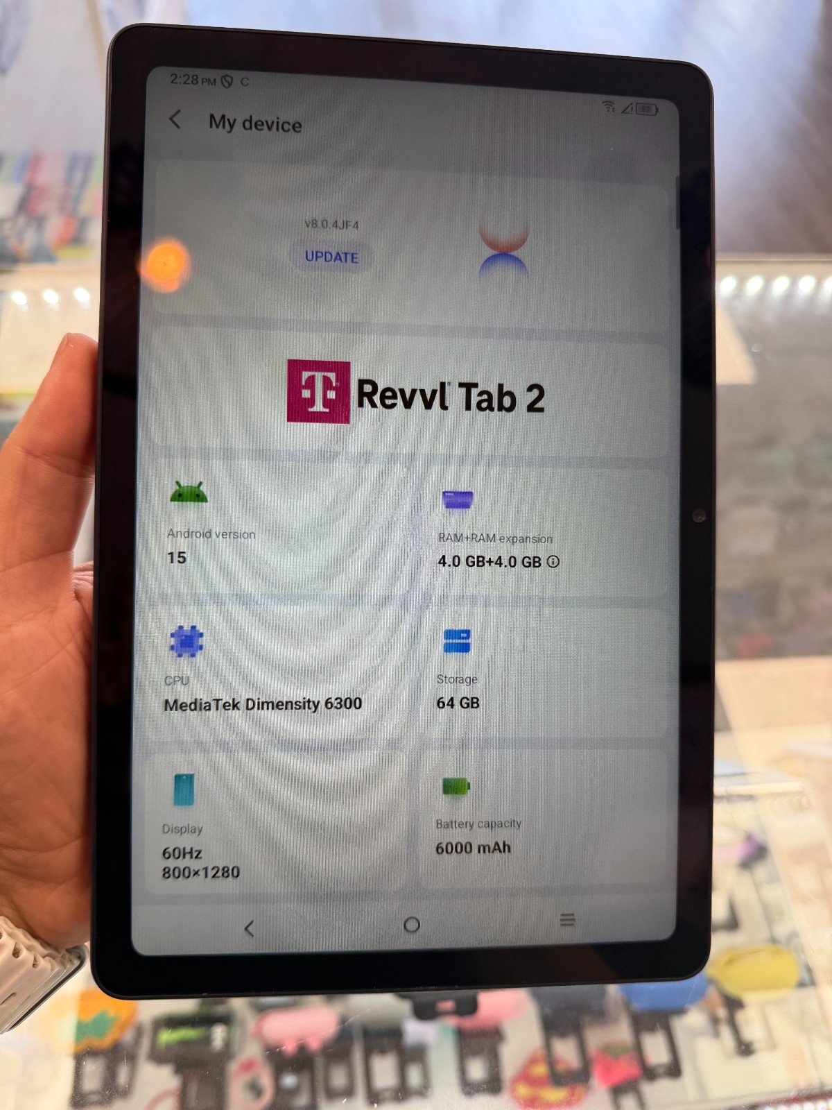 REVVL Tab 2 Tablet Black P104958 T-Mobile Good Condition Fully Tested