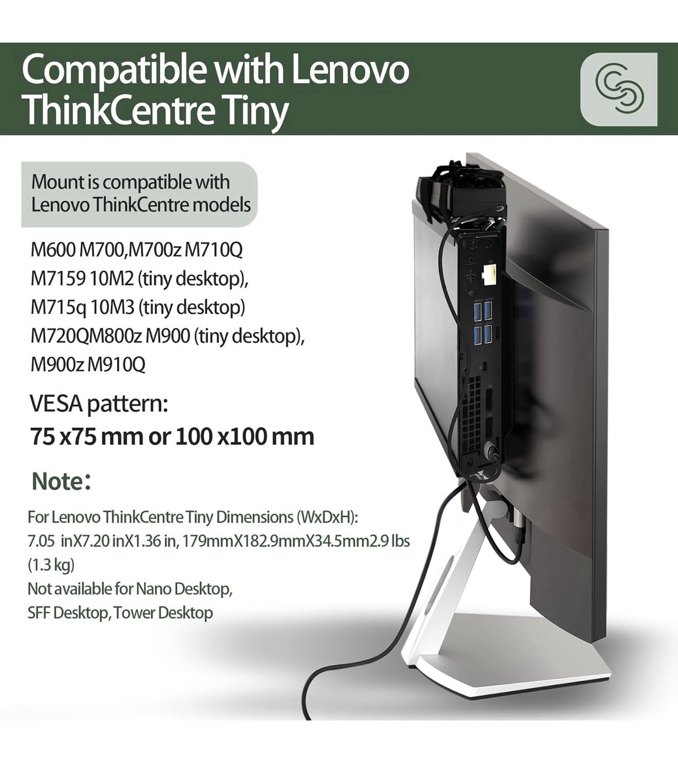 Lenovo M715q AMD Pro Quad Core 512GB SSD 8GB DDR4 Win10 Pro Tiny Desktop✅✅SET