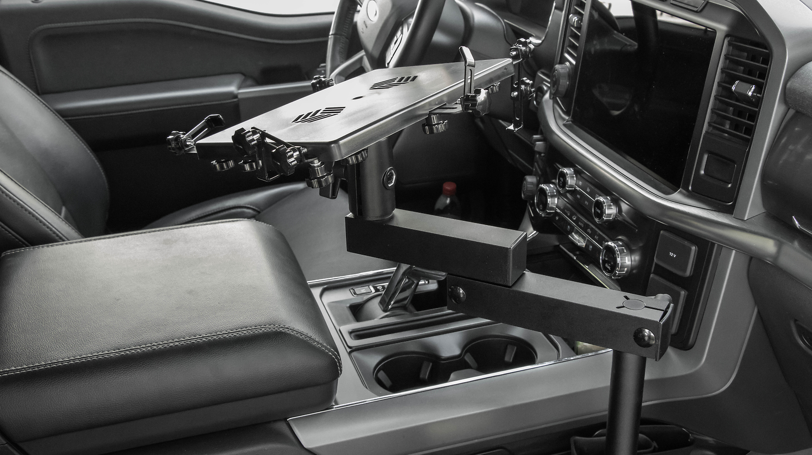 Heavy Duty Truck Laptop Mount for Toyota Tacoma 2024 2025 Adjustable Aluminum