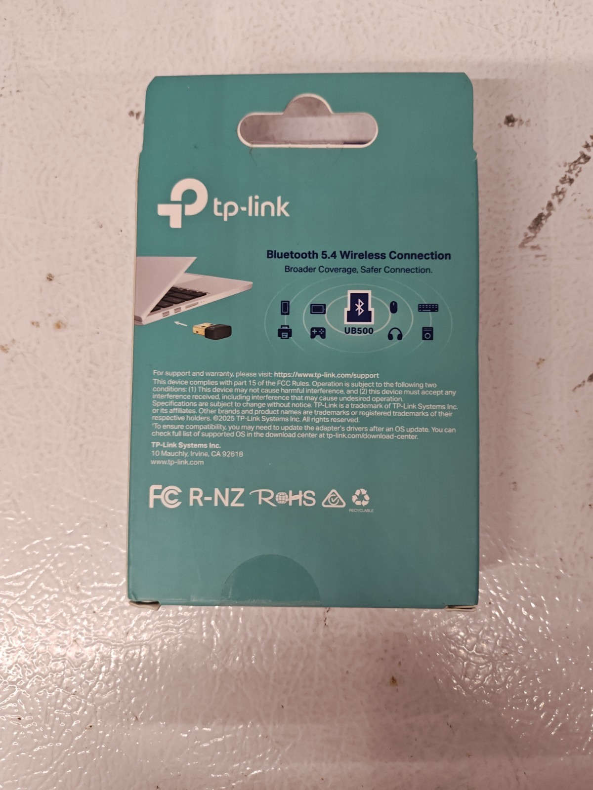 TP-Link UB500 Bluetooth 5.4 Nano USB Adapter for PC and Laptop – NEW SEALED BOX