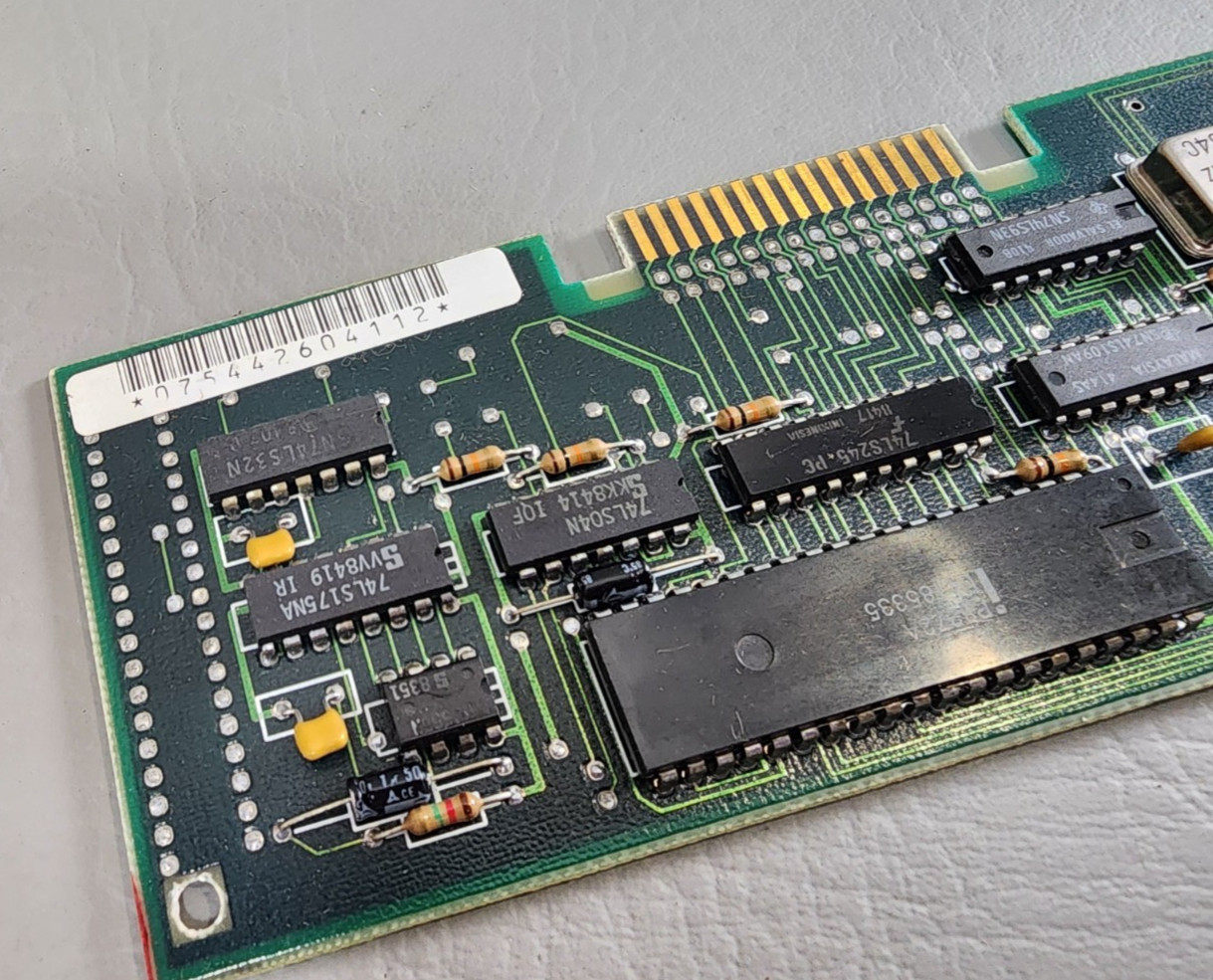 Vtg Floppy Disk Controller Expansion Card Intel iP8272A NEC D765A XT AT PC Board