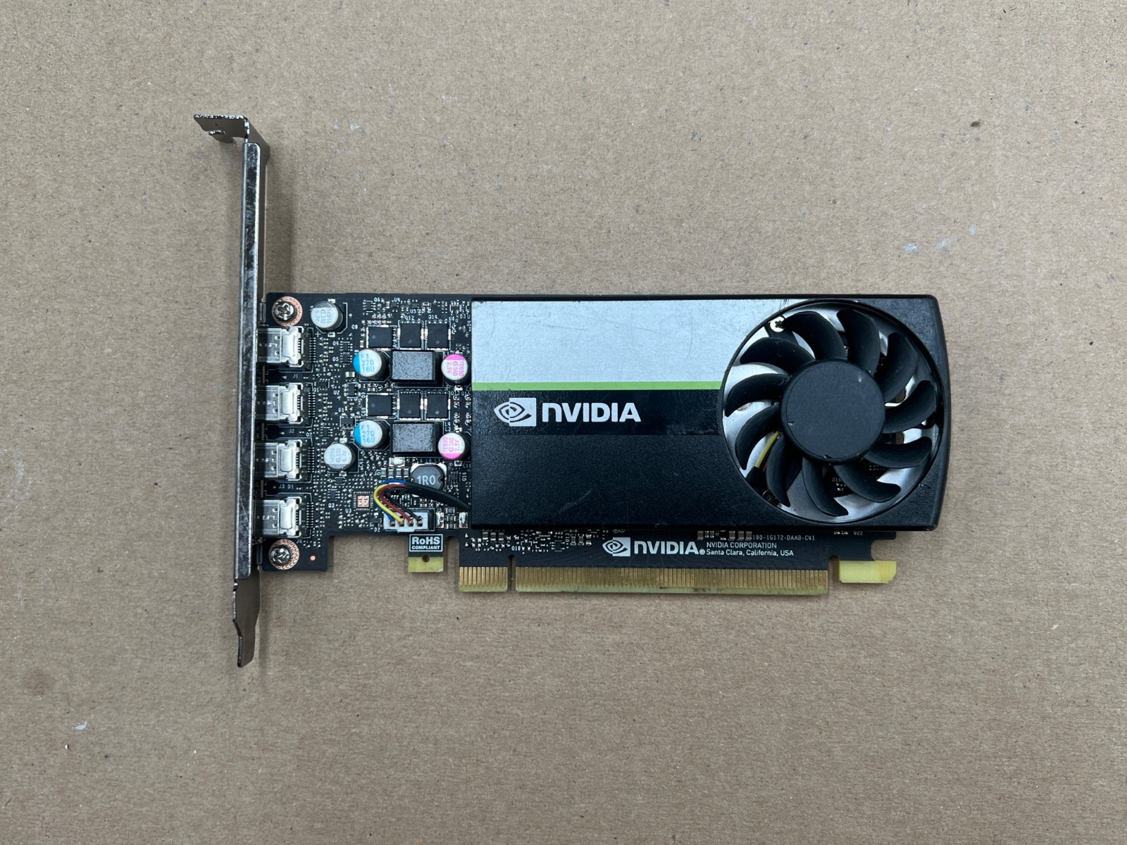 Nvidia Quadro T1000 4GB GDDR6 4x Mini DP HP M16993-001 Workstation Graphics Card