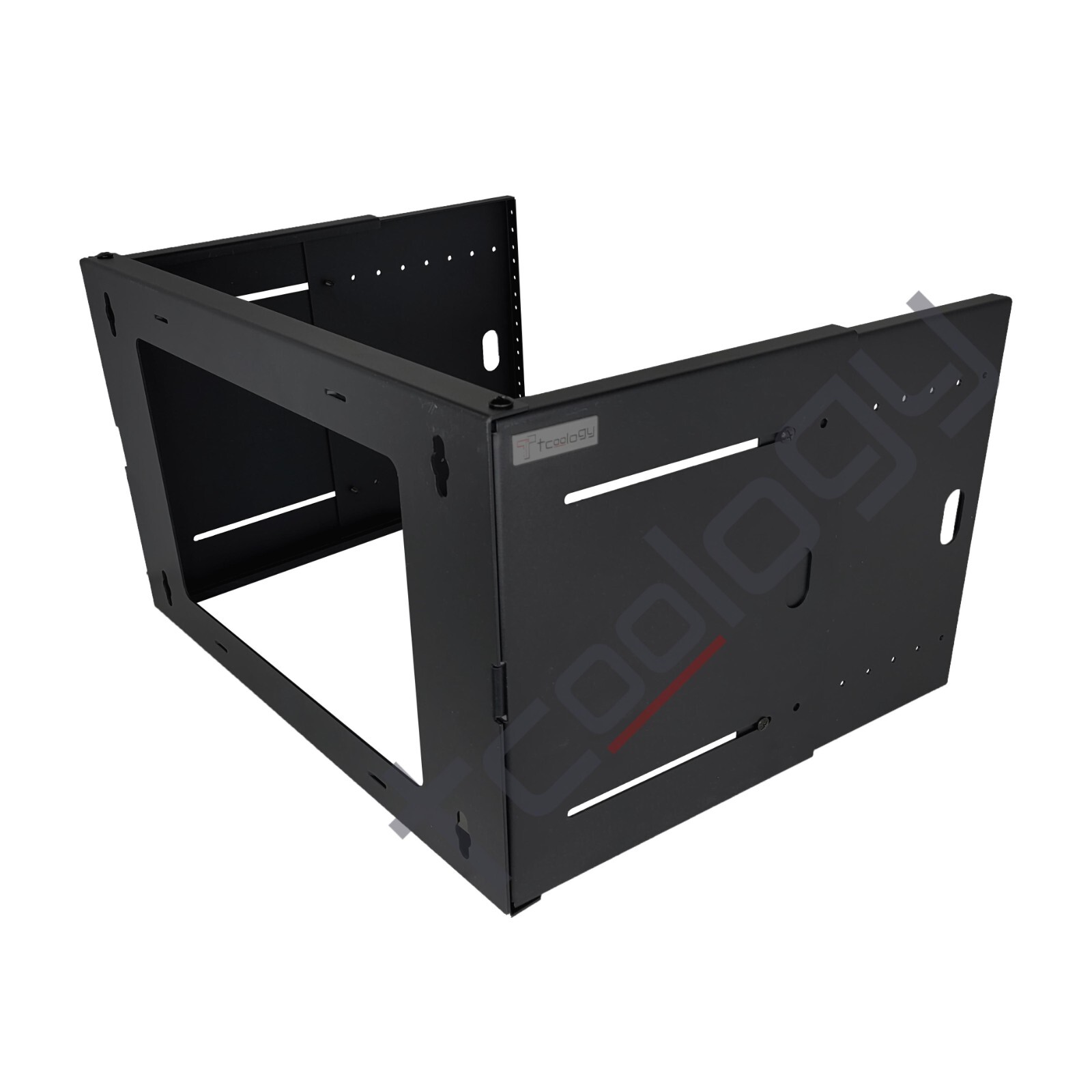 TCoology 6U 19 inch Heavy Duty Hinged Extendable Network Wall Mount Rack Bracket