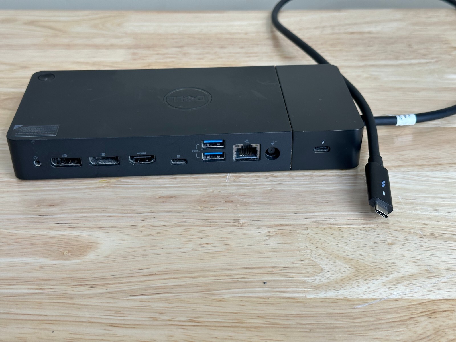 USED Dell WD19TB Thunderbolt Docking Station Dock Include 180W AC Power Adapter