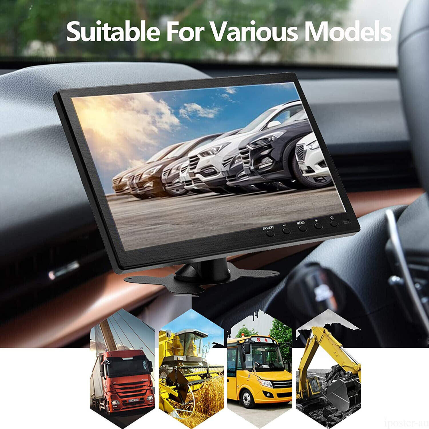 10″ inch HDMI LCD HD Monitor Screen VGA BNC for PC CCTV Security Camera