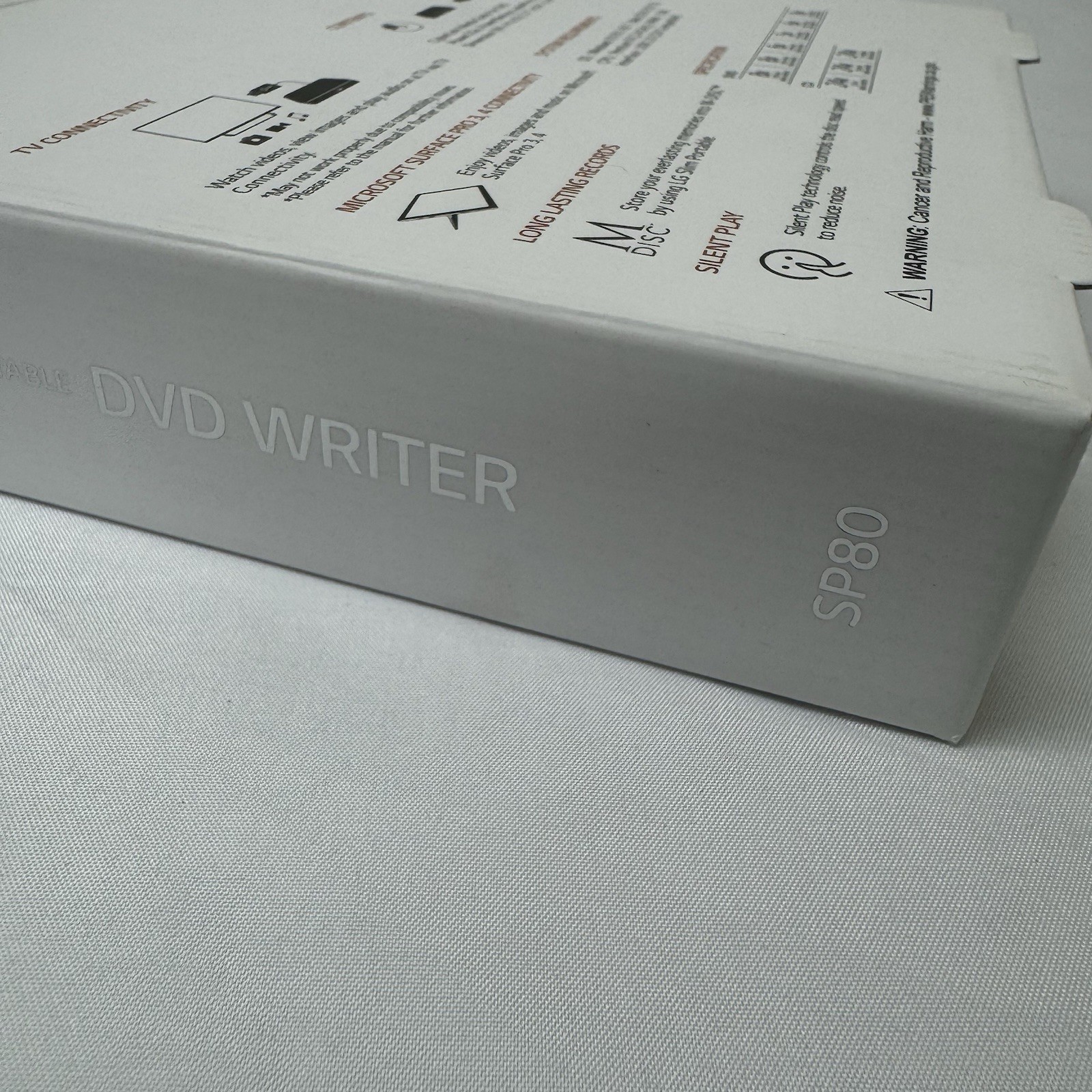 LG Ultra Slim Portable DVD Writer -Compatible SP80 New Sealed Free Shipping
