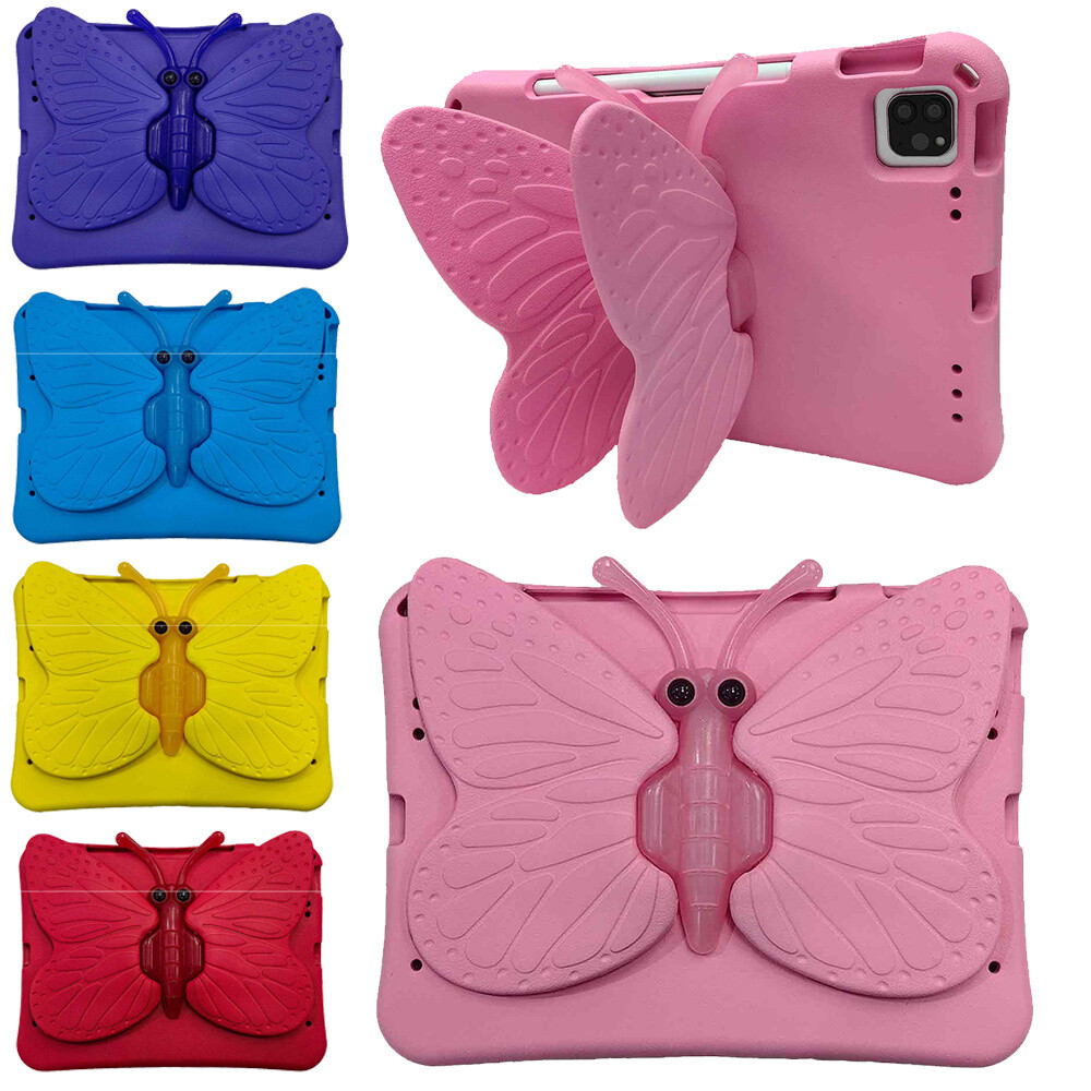 For iPad Air 11 inch M2 2024 Butterfly Kids Shockproof EVA Case Heavy Duty Cover