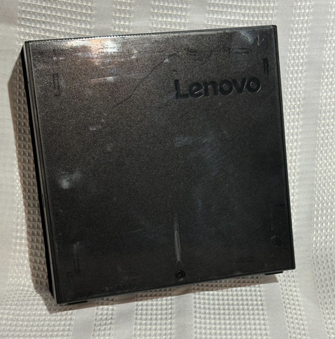 Lenovo ThinkCentre Tiny VESA Mount II + USB DVD-RW Burner – TESTED