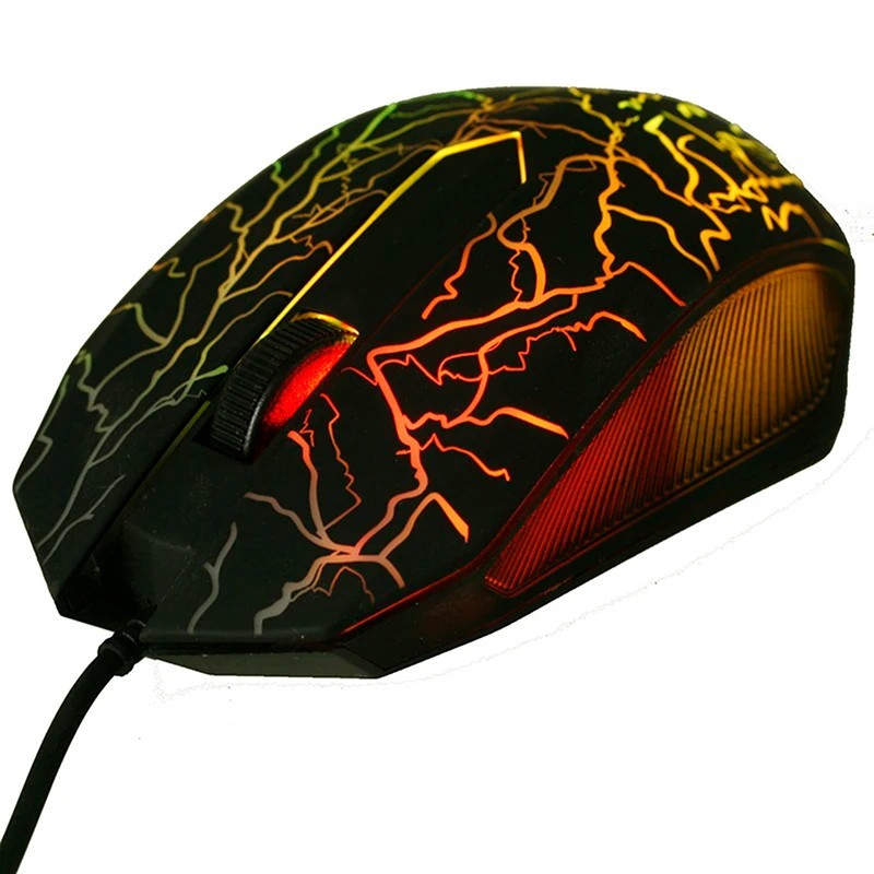 Wired Gaming Mouse Ergonomic 3200 DPI Optical USB Computer Mice RGB LED Backlit