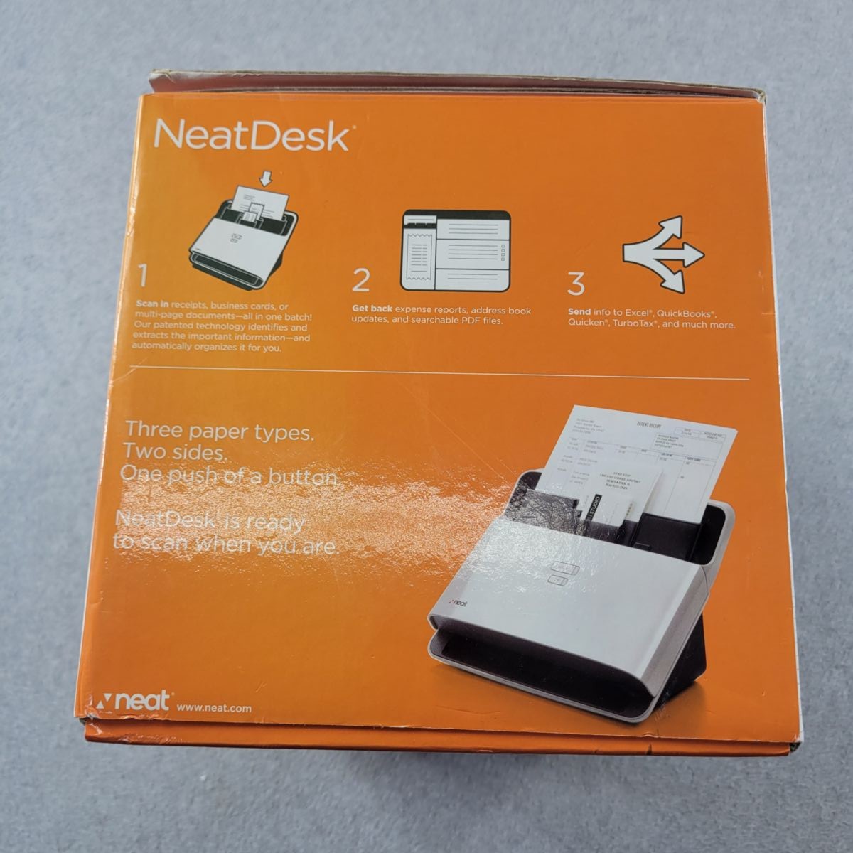 NeatDesk ND-1000 Desktop Document Scanner ADF Open Box Complete USB