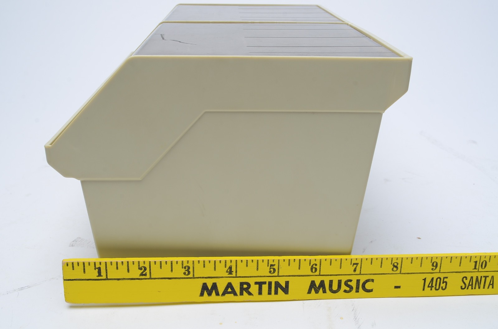 Memorex Double 5.25″ Floppy Disk Storage Box Case Holder w/ Dividers Vintage