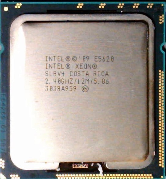 Intel Xeon E5620 SLBV4 Quad Core 2.40Ghz 12 MB 5.86GT/s LGA 1366 Processor
