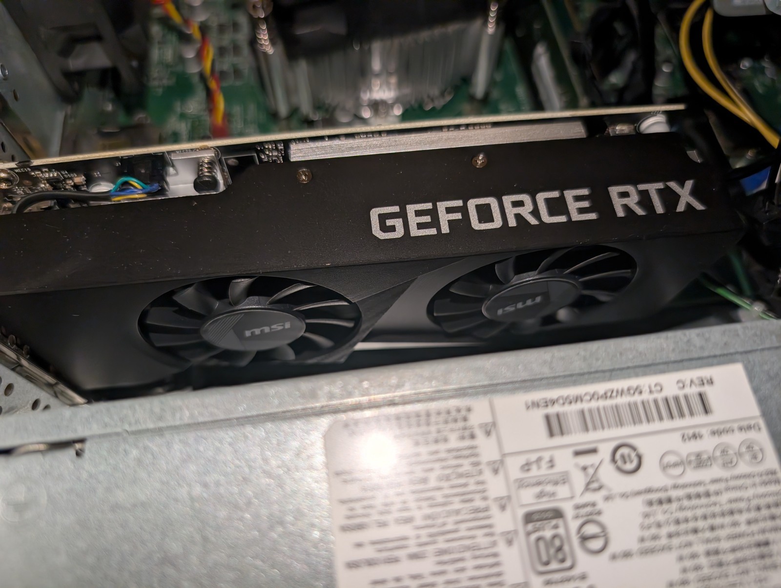 MSI Nvidia GeForce RTX 3050 6GB GDDR6 Graphics Card Low profile no cable needed
