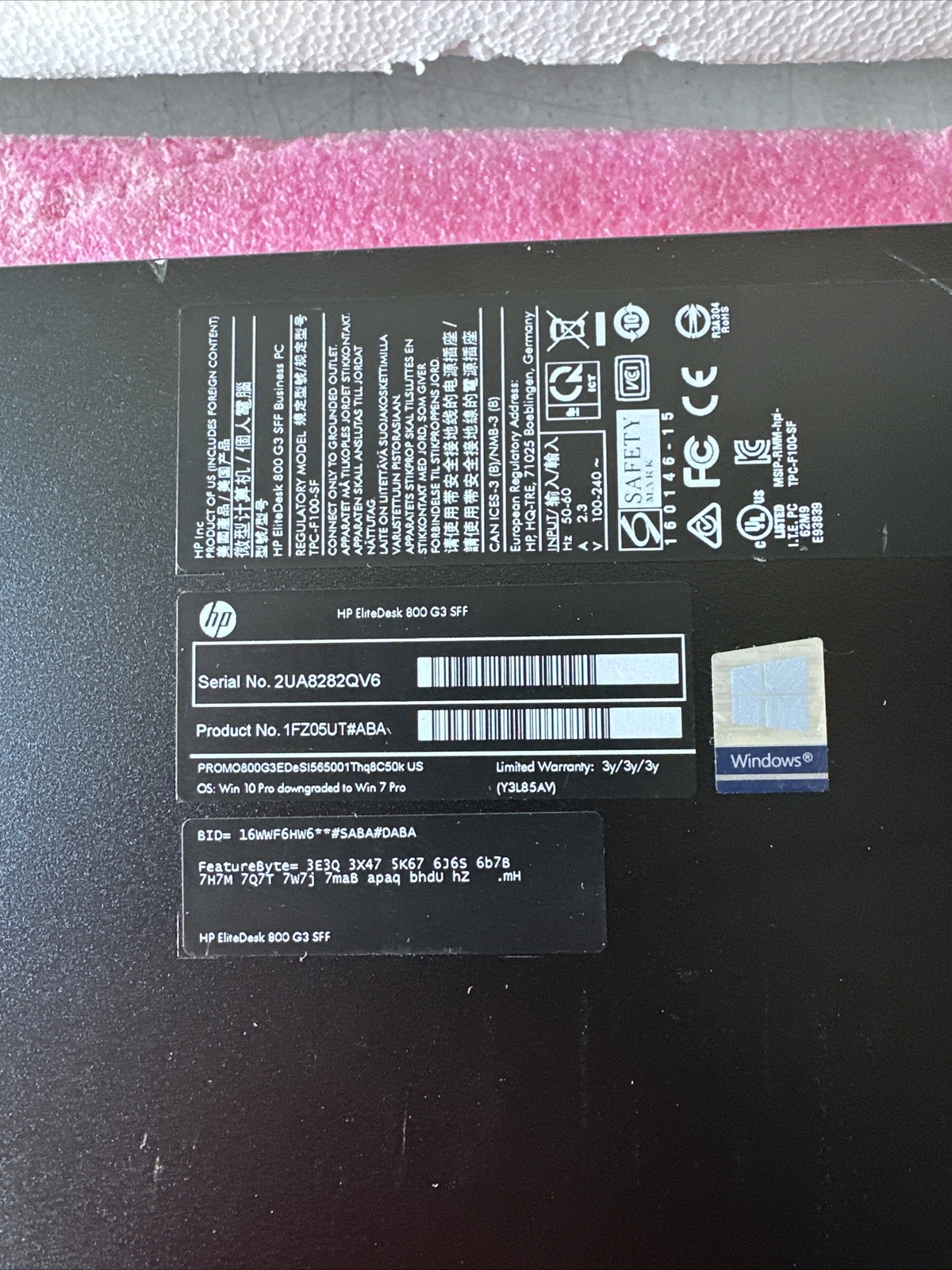 HP EliteDesk 800 G3 TWR Intel i5-6500 @ 3.20GHz 8GB RAM 1TB HDD