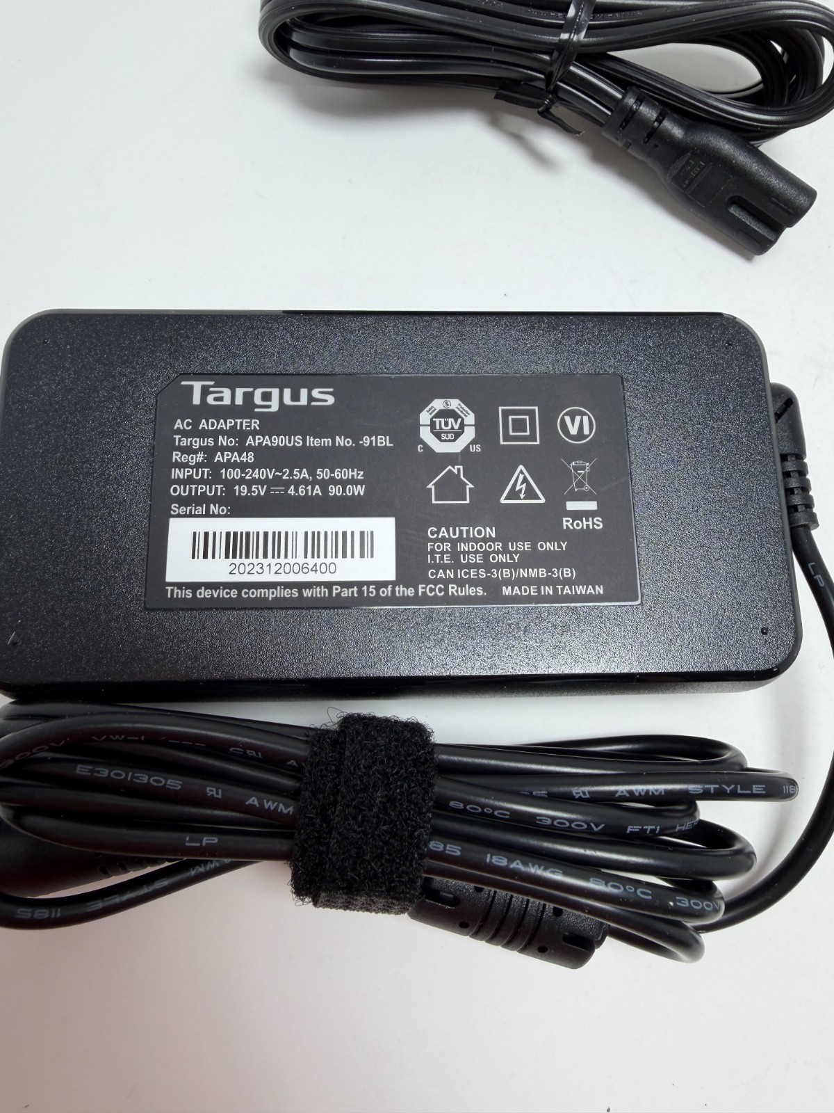 Targus AC Adapter APA90US 90W Laptop Tablet Phone Charger w/5X Multiple Tips