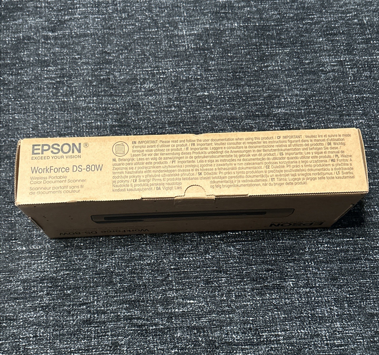 Epson Workforce DS-80W Wireless Portable Color Document Scanner – Brand New!
