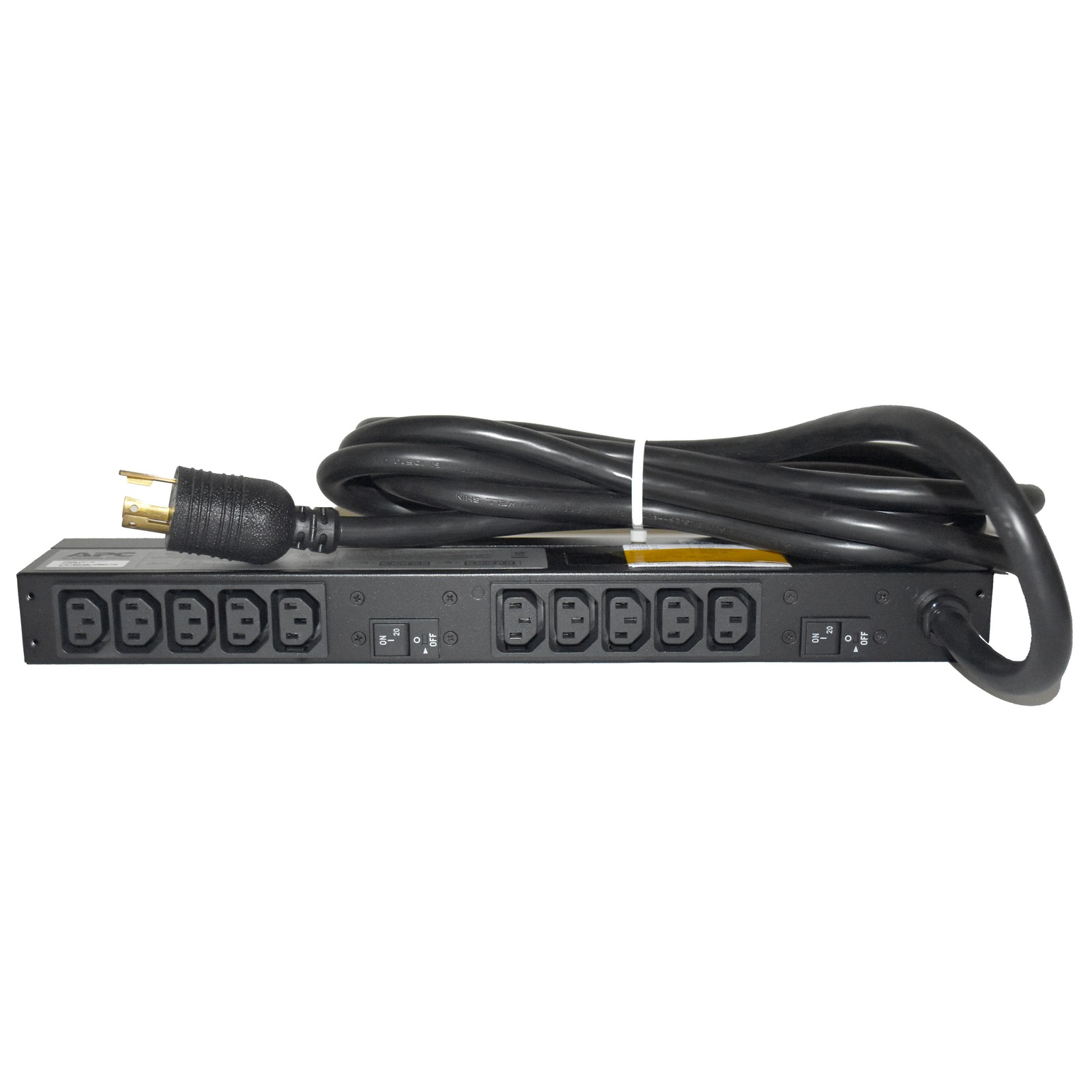 APC NetShelter AP9571A Basic Rack PDU 30A 208V 1U 10x C13 Outlets Power Strip
