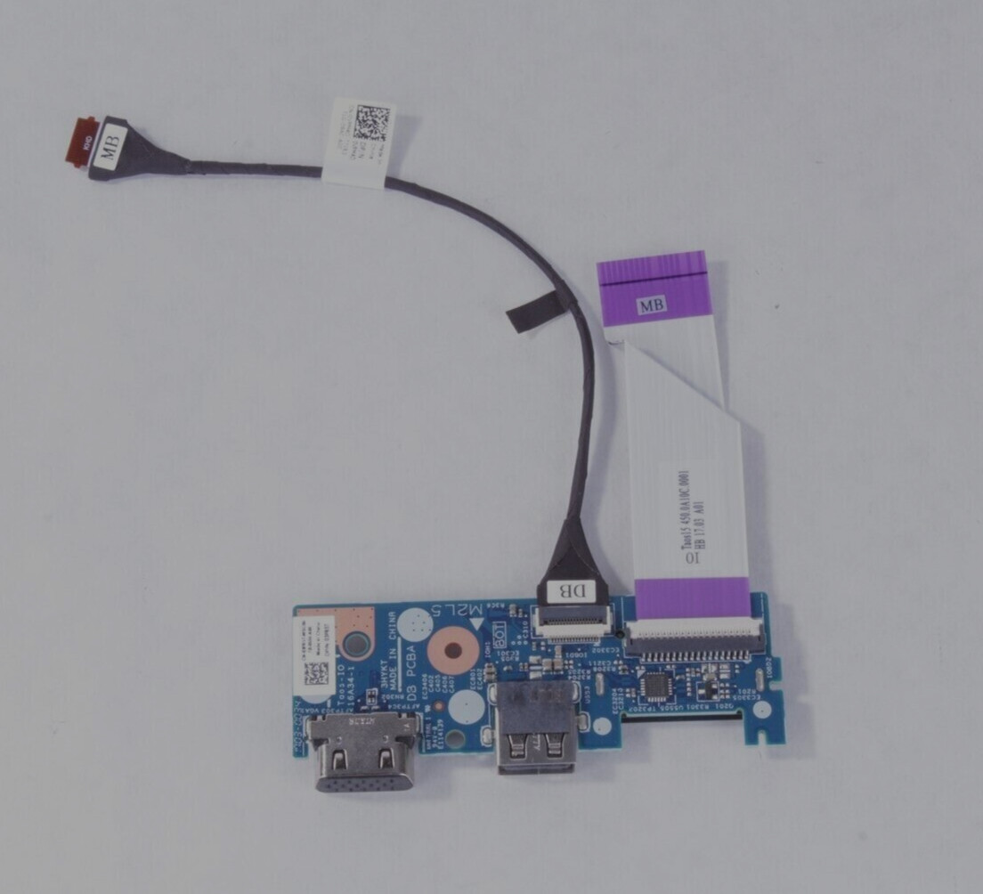 GENUINE DELL Latitude 3480 / 3580 USB / SD Card Reader / VGA IO Circuit B 3FR5T