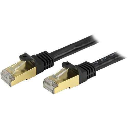 StarTech C6ASPAT4BK 4ft CAT6a Ethernet Cable – 10 Gigabit Category 6a Shielded