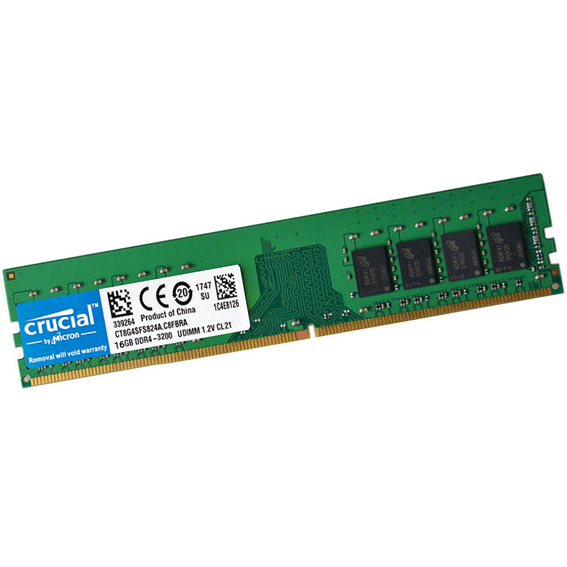 Crucial DDR4 16B 1X16GB 3200 Mhz PC4-25600 288pins Desktop Memory Dimm Ram 1.2V