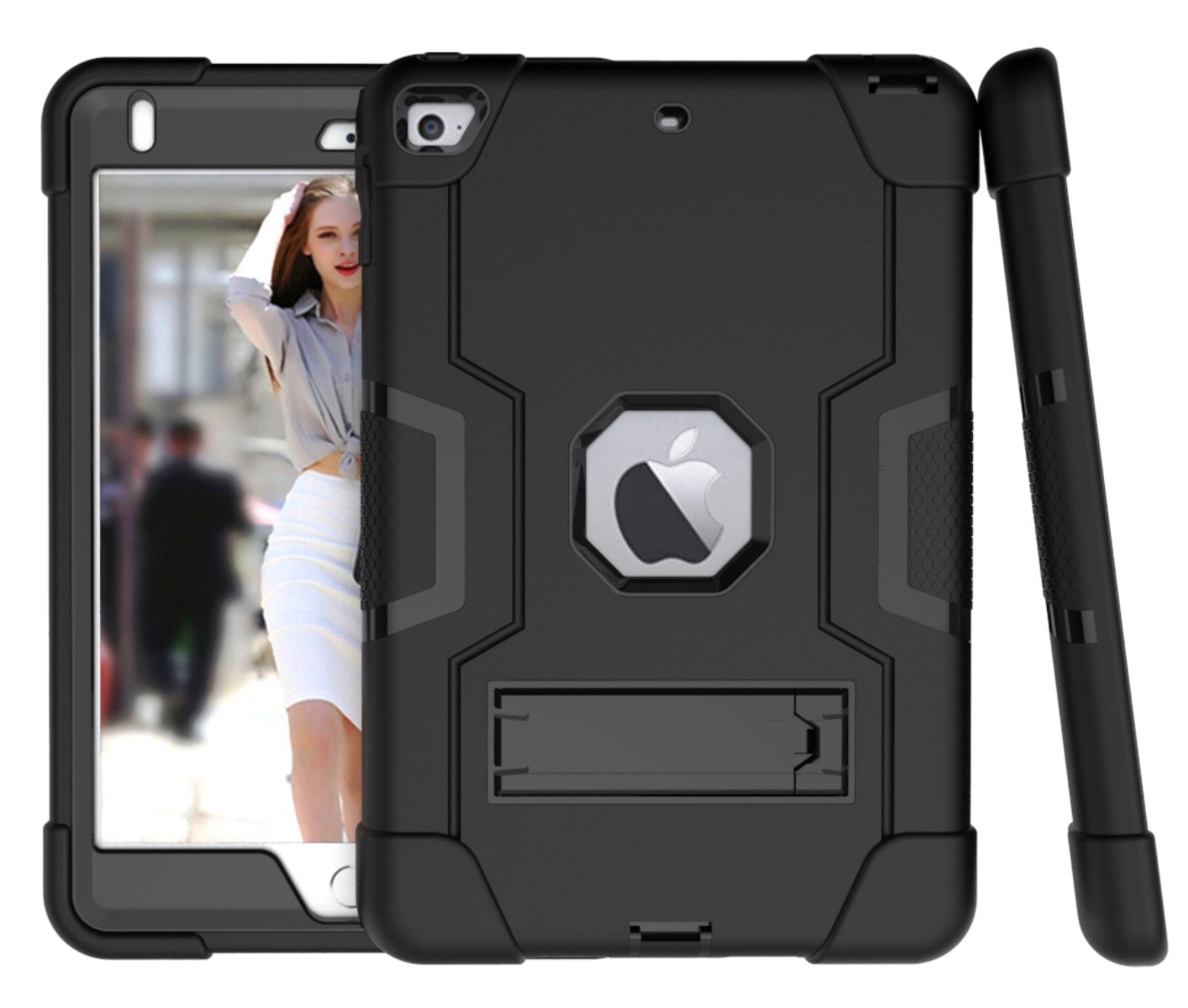 For Apple iPad Mini 1/2/3/4/5 Generation 7.9″ Heavy Duty Rugged Case Stand Cover