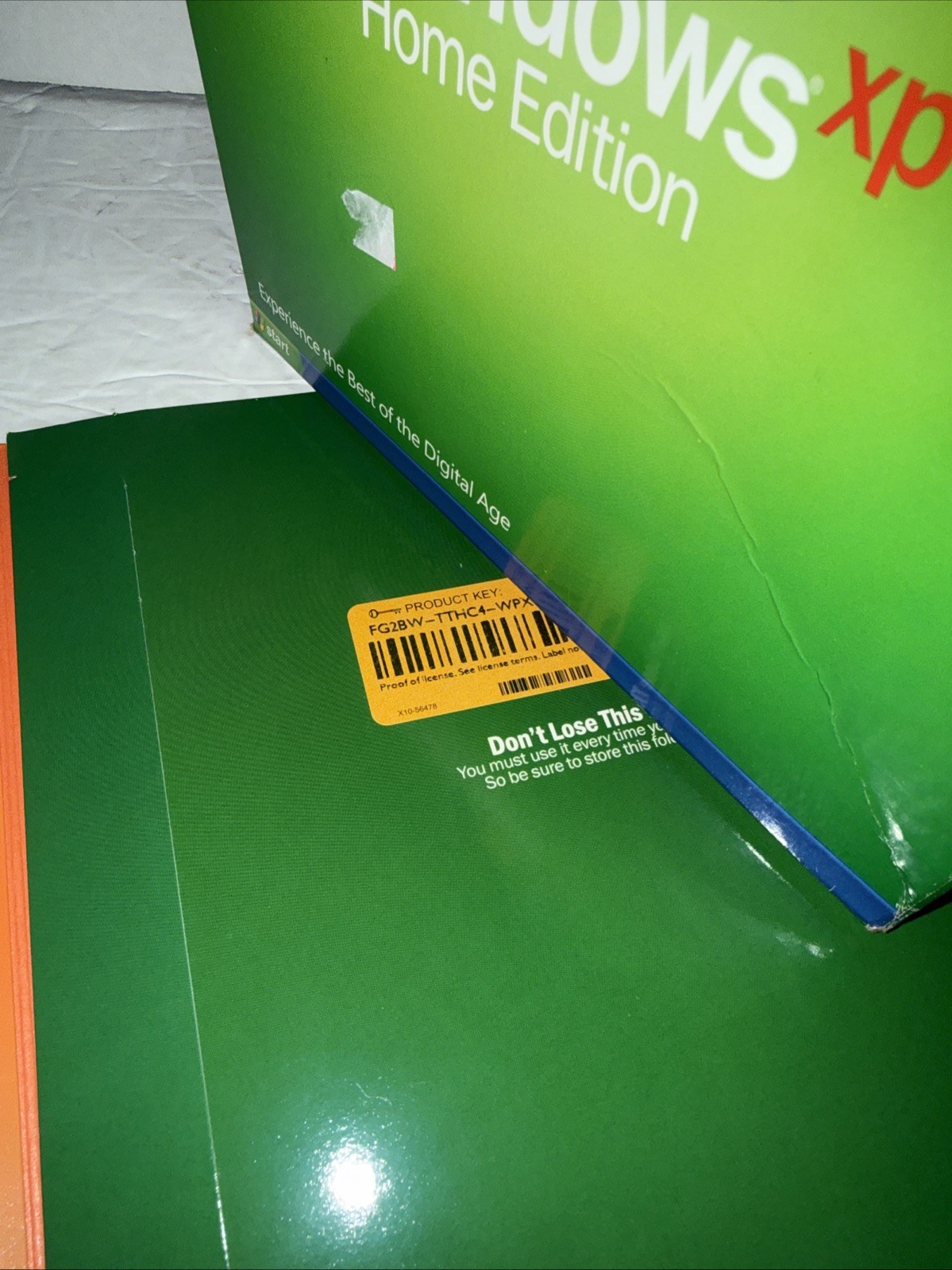 Microsoft Windows XP Home Edition Upgrade Retail Package With Product Code