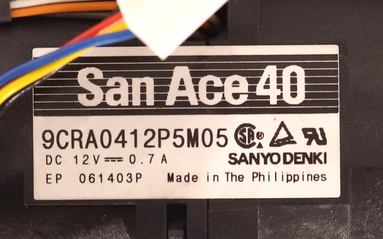 Sanyo Denki San Ace 40 12V 0.7A Counter Rotating Axial Fan P/N: 9CRA0412P5M05