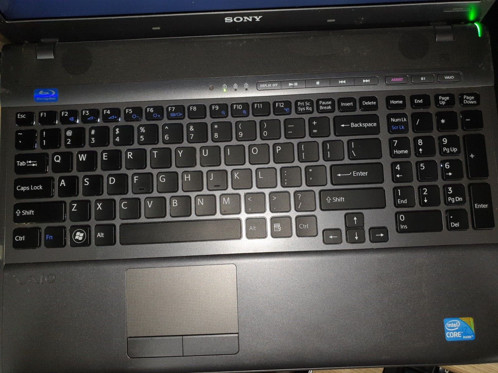 Sony VAIO INTEL CORE I7-740QM 1.73 GHz 16.4IN 500GB 8GB Ram Win 10 G.Foce GT425M